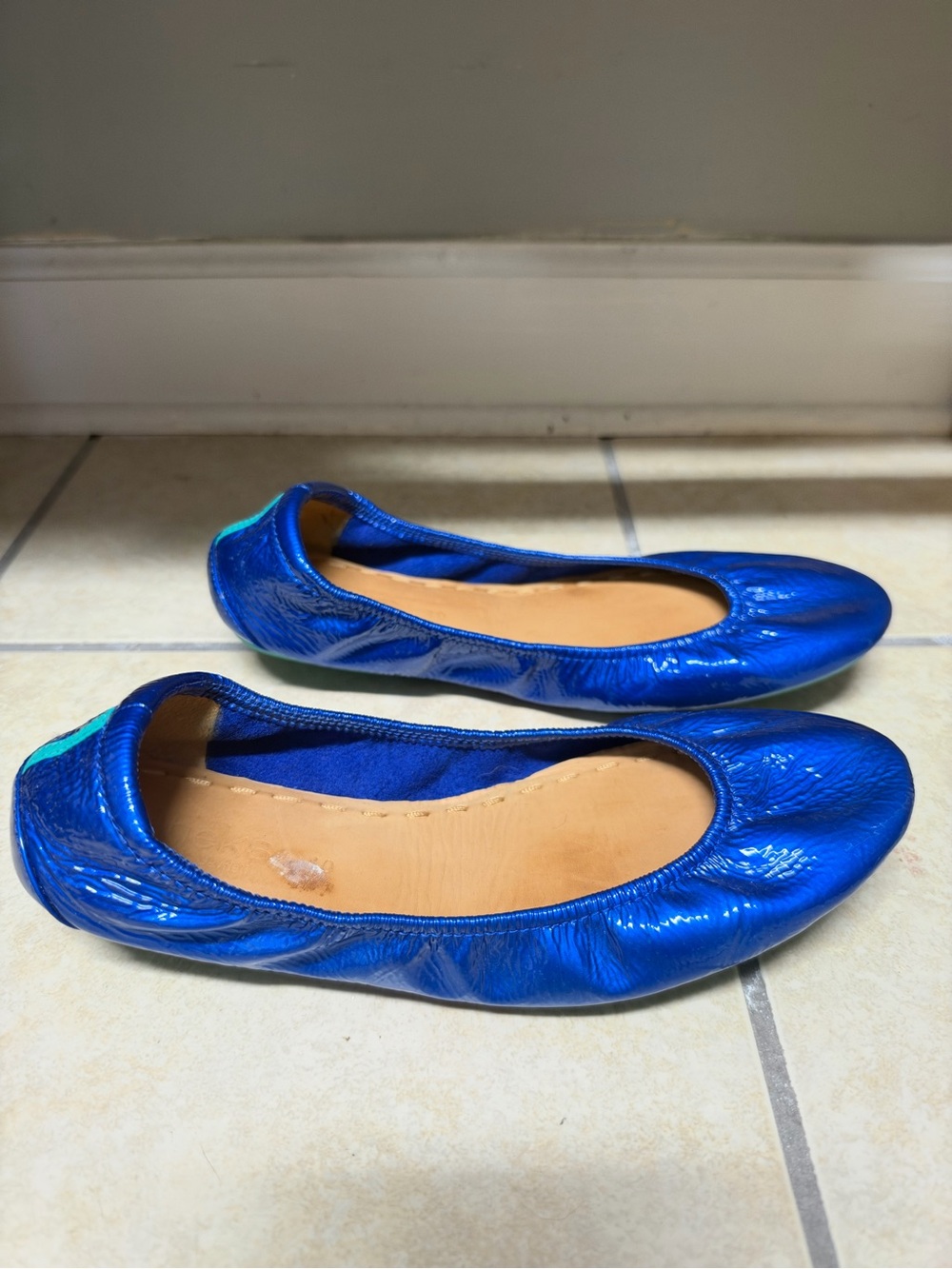 Tieks Sapphire Patent Ballet Flats - Picture 5 of 5